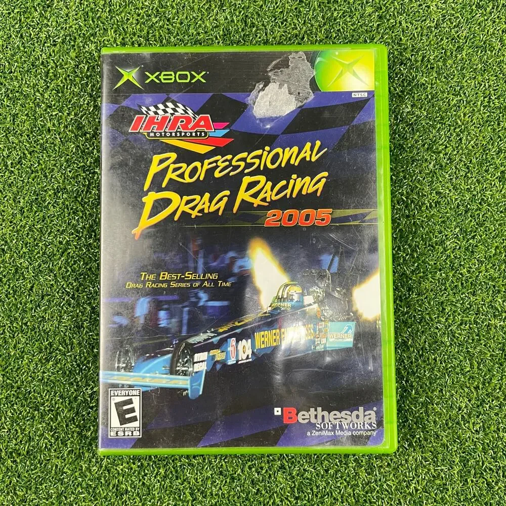 IHRA Professional Drag Racing 2005 (Microsoft Xbox, 2004) Complete CIB